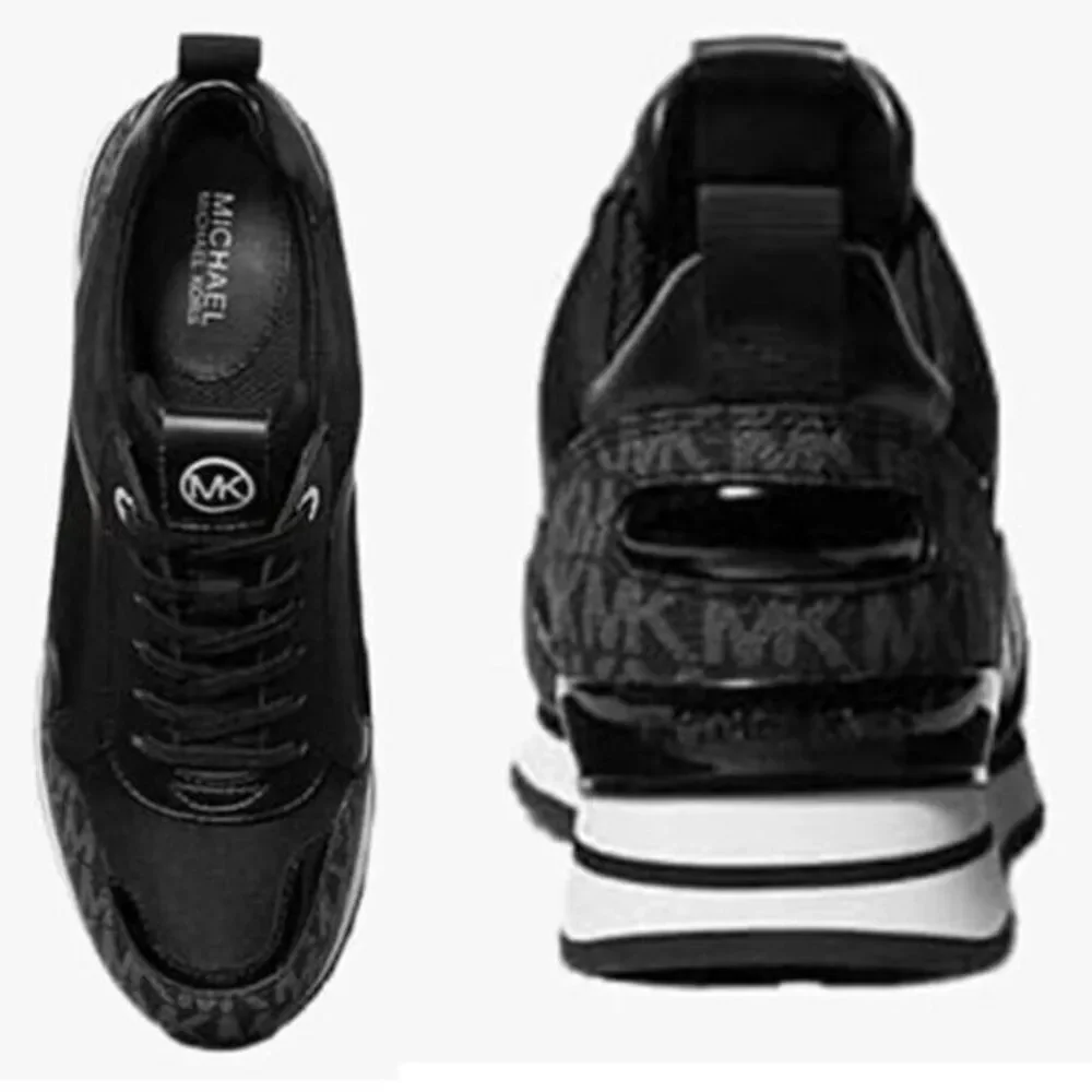Michael Kors Shoes Designed Signature Print Canvas‎ Trainer Sneaker Size 7